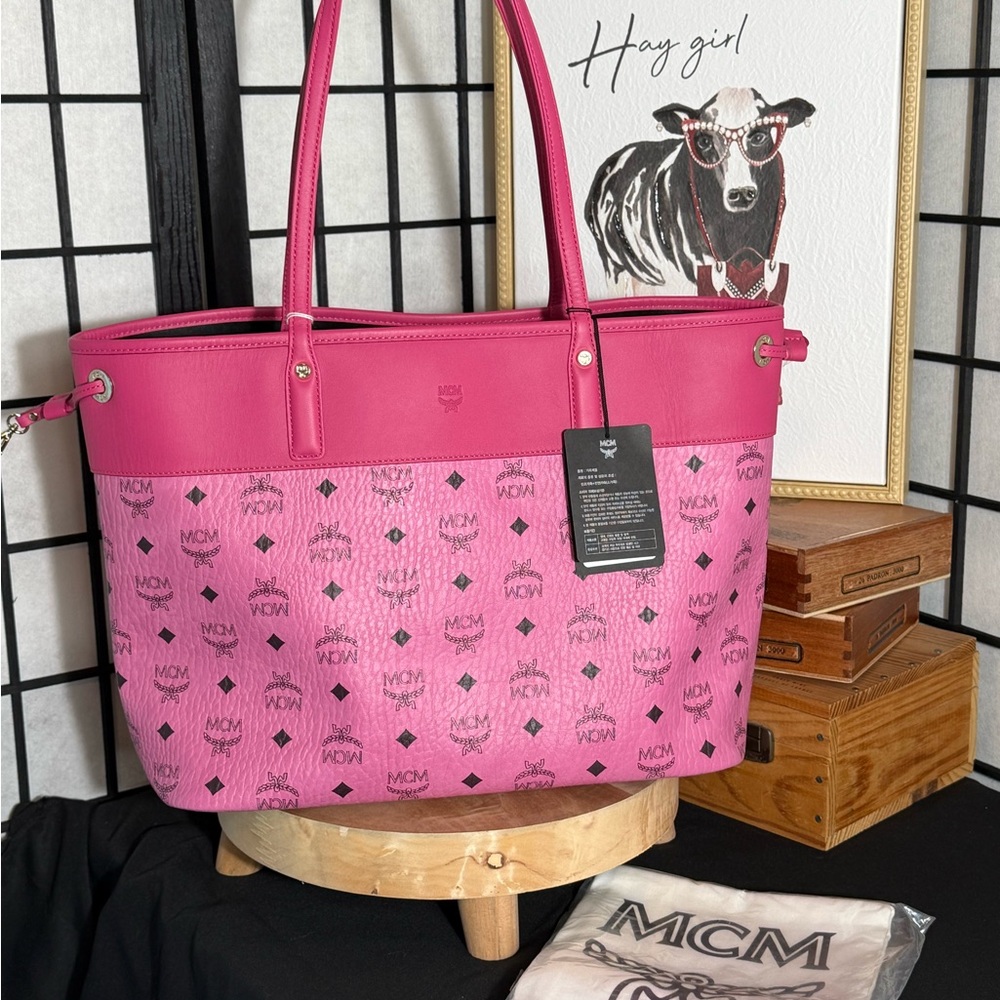 MCM Medium Visetos Tote
